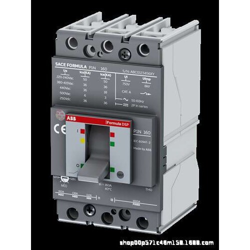 ABB塑壳断路器P1B 160 TMD 63-630 3P F P1B 160 TMD 80-800 4P F