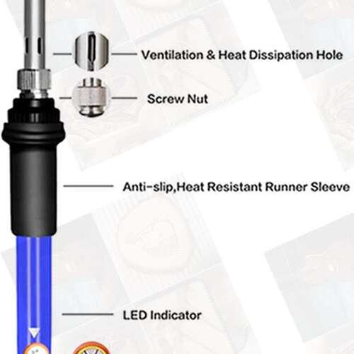 60PCS雕刻压花模板焊接提示铅笔可调温度焊接工具60W/110V套件