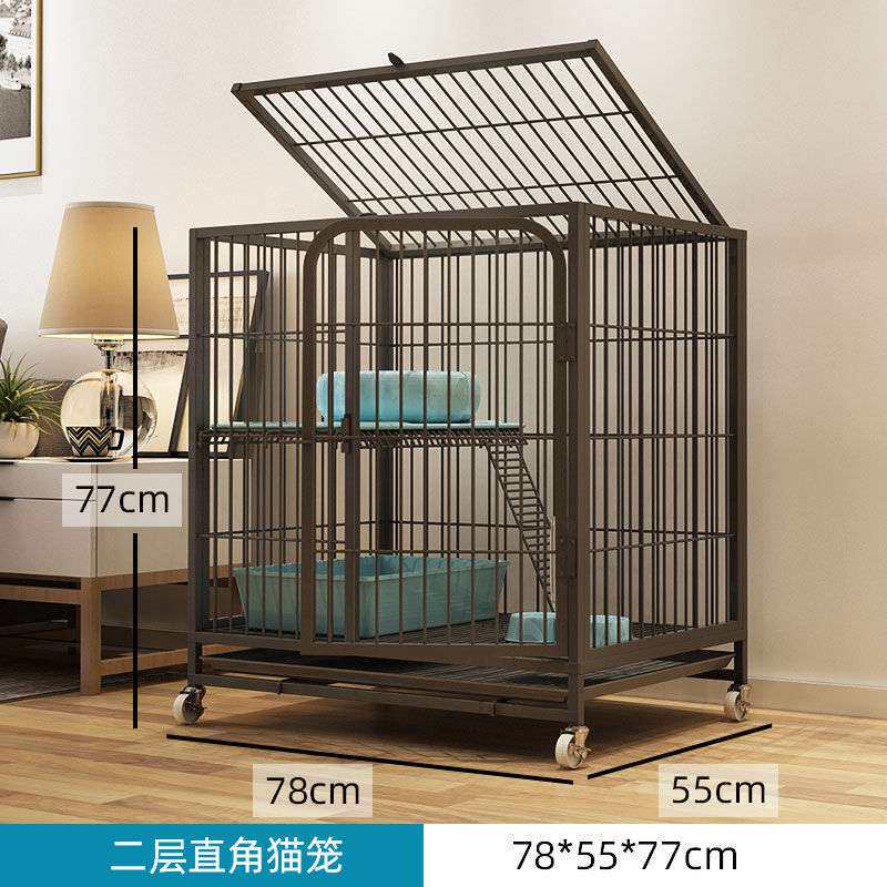 铁笼子超大猫笼子二层三层四层猫舍猫便携猫房子大号猫咪宠物笼子