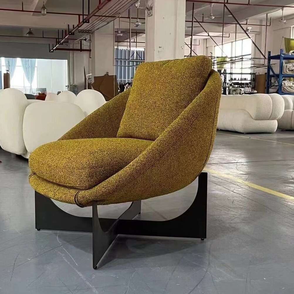 Lido chair意式极简客厅样板房设计师单人沙发丽都椅布艺高端沙发