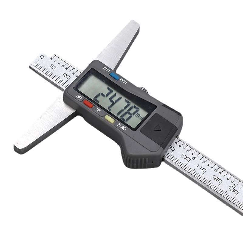 桂量数显深度卡尺0-150 200  300用于测量孔深深度尺高精度图片