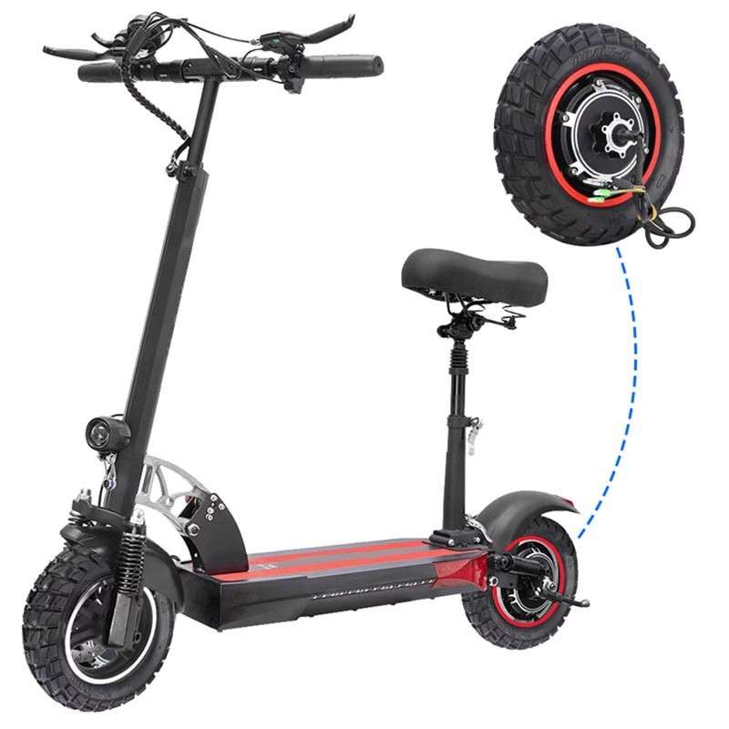 KUGOO M4PRO折叠电动滑板车48V-800W后轮电机轮毂带充气越野轮胎