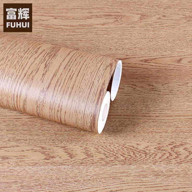 加厚木纹墙纸复古防水加厚水曲柳木贴纸自粘家具翻新纸电脑桌窗框