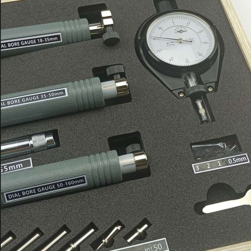 内径百分表千分内孔测量工具一套高精度量表内经量缸表头18-160mm
