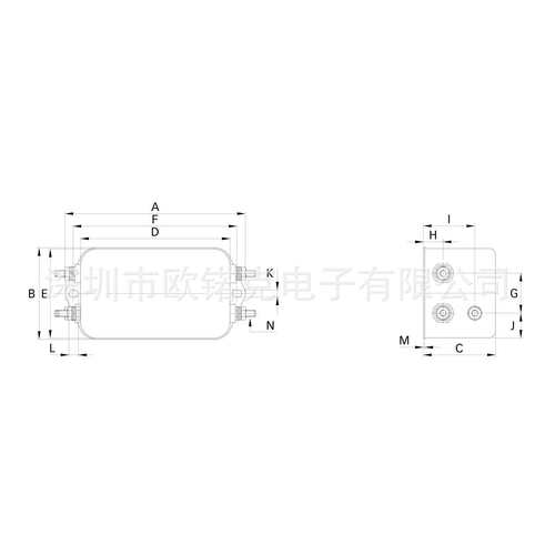 SCHAFFNER夏弗纳800049-SF带螺丝端子30A EMC滤波器FN2010-30-08