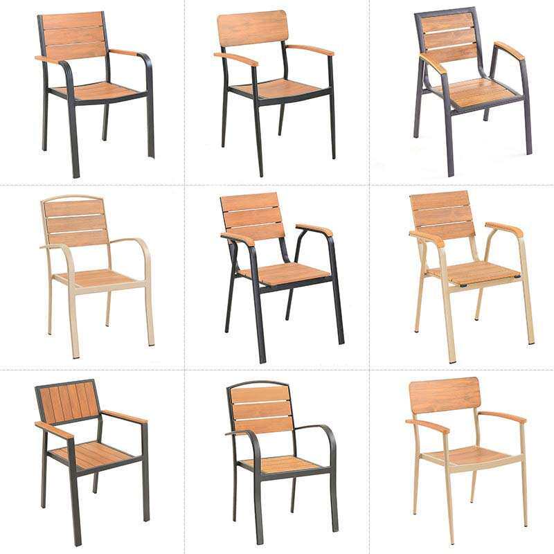 户外塑木桌椅庭院阳台桌椅防腐铝合金桌户外休闲露营野餐桌椅组合