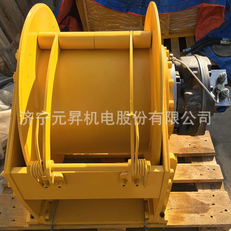 元昇6吨液压卷扬机绞车 单绳提升绞盘 高低速清障车绞盘
