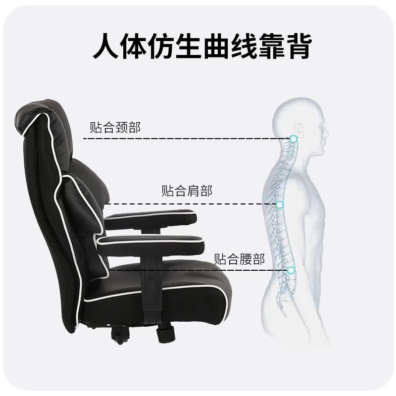 办公椅主播直播椅电脑椅家用舒适午休椅靠背书房椅可躺升降老板椅