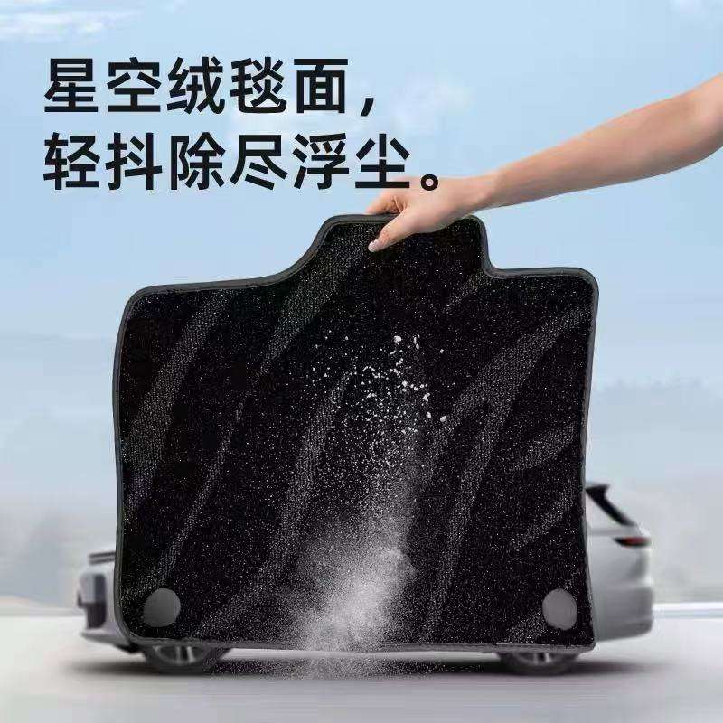 汽车脚垫适用迪海鸥海豚海豹06秦L元UP汉唐宋PLUS驱逐舰星空毯