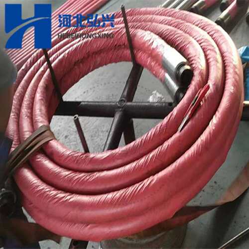 铁建湿喷机台车加强耐磨软管 DN80*3.5米加护簧软管 布料机胶管