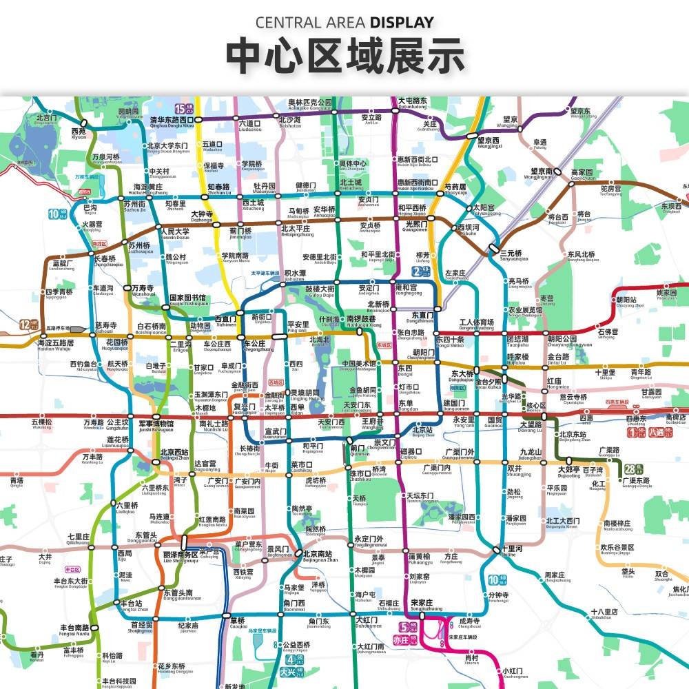 溥畔年 北京上海地铁线路图2028特种纸油画布装饰画创意客厅简约