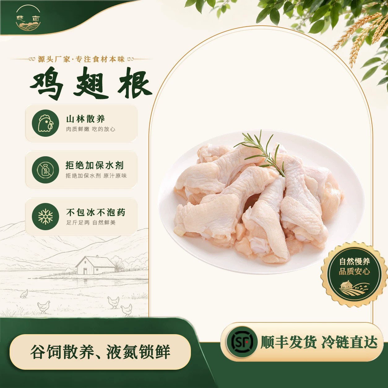 慈亩原切鸡翅根小鸡腿图片