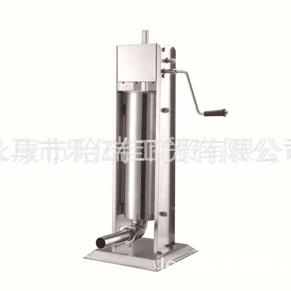 哈瑞斯家用手动灌香肠机器简易 立式全厚不锈钢5L热卖 手摇灌肠机