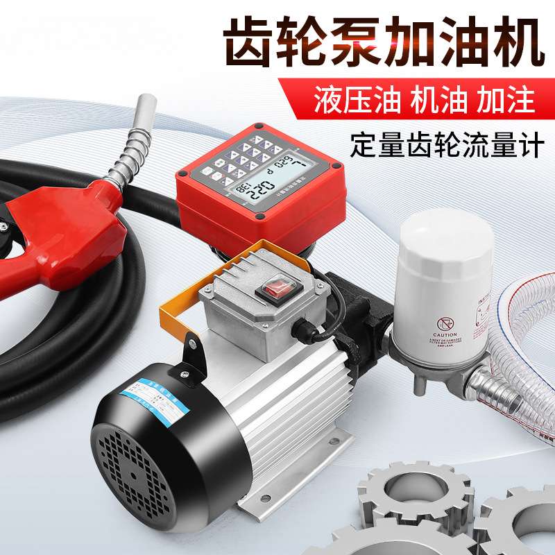 电动抽油泵12V24V220V自吸大功率液压油齿轮柴机油泵加油机
