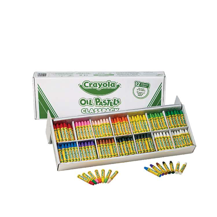 绘儿乐crayola 12色336支装儿童油画棒蜡笔套装52-4629 代发