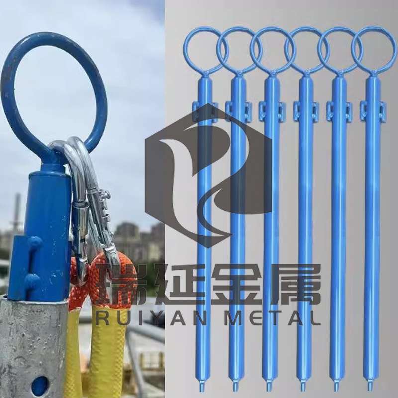 建筑工地安全带系挂点高空外墙装修固定器钢管盘扣架子防坠锚杆绳