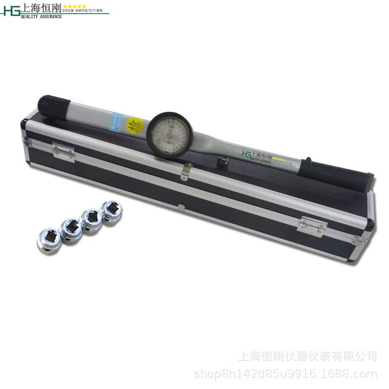 带刻度盘力矩扳手 直读式表盘扭力检测扳手 200n.m指针式扭力扳手