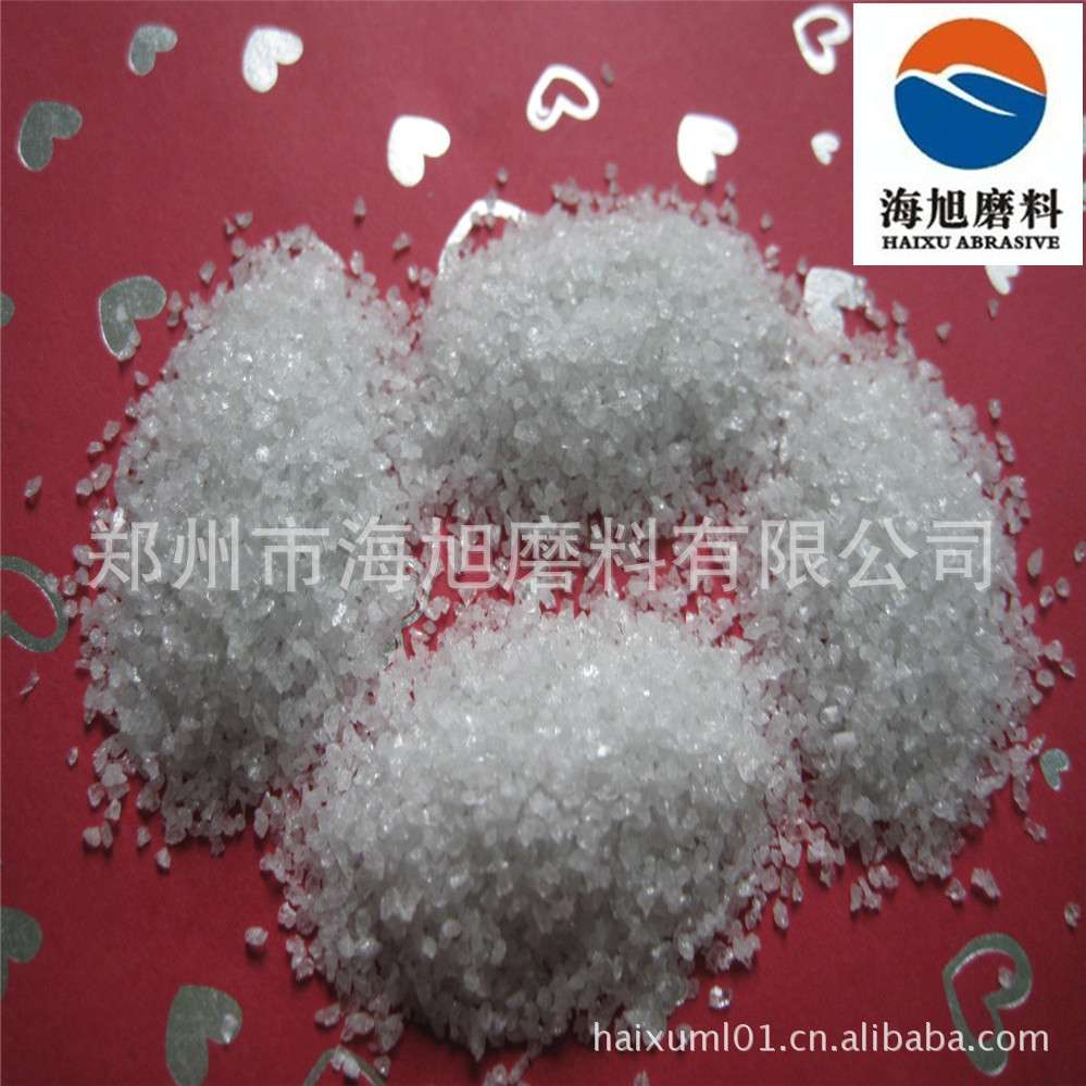 喷砂机专用白刚玉砂36目玻璃亚克力喷砂白刚玉磨料便宜的白刚玉砂