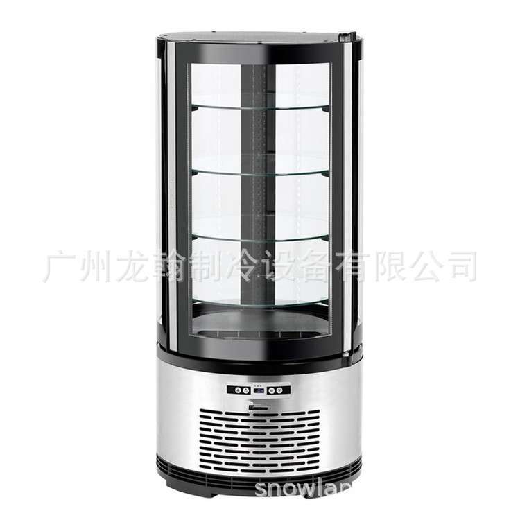 圆形旋转蛋糕柜圆弧玻璃冷藏展示柜蛋糕保鲜柜风冷柜小型
