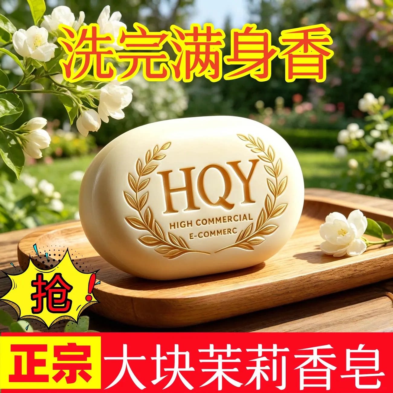 茉莉香皂135g控油除螨留香精油皂