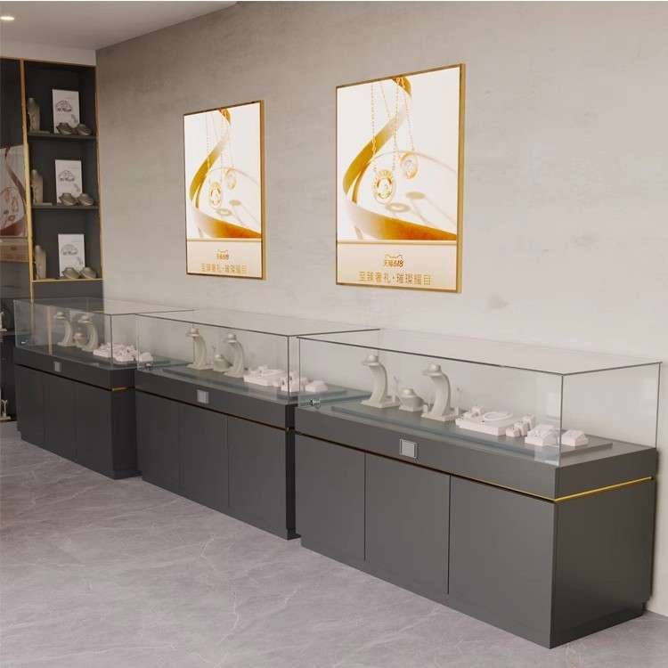 珠宝柜台首饰古董玉器瓷器展示柜玻璃博物馆文物展览展柜文创立式