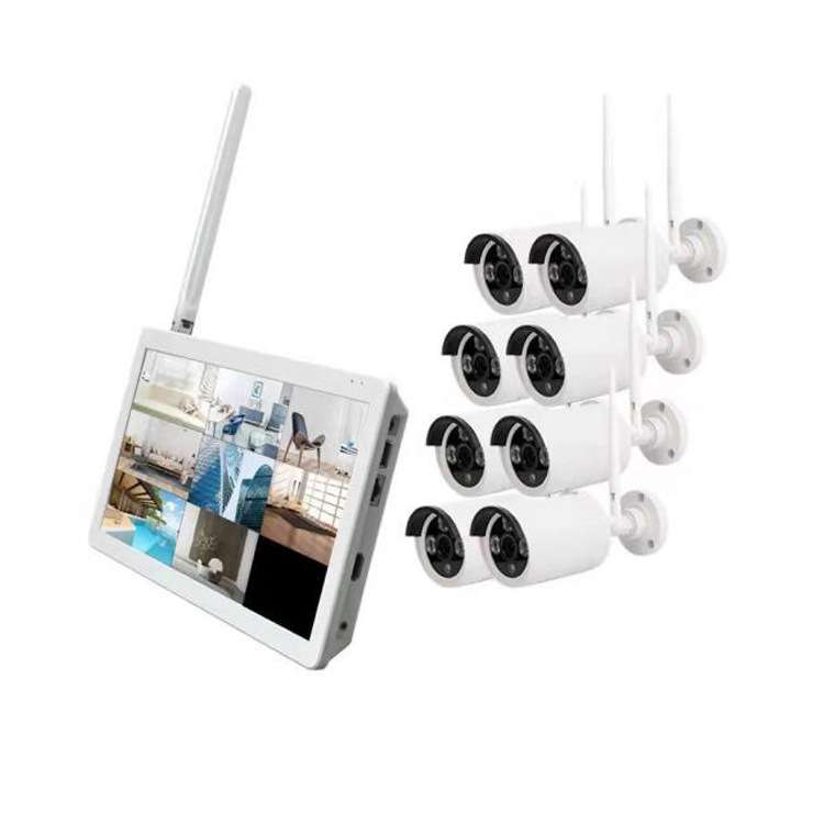 8CH 1080P Wifi NVR CCTV Camera Kit 10.1inch LCD带屏监控套装