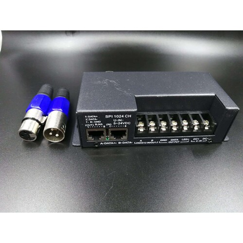 DMX to SPI ws2811 WS2812B WS2813 LED 灯带 点光源 解码器