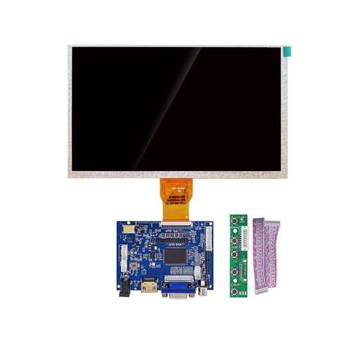 9寸高清IPS 450高亮度HDMI/VGA/CVBS 电脑显示屏工控树莓派显示屏