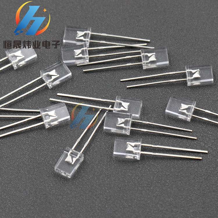 257白发蓝透明方形高亮led光立方灯珠2X5X7mm蓝灯蓝光直插