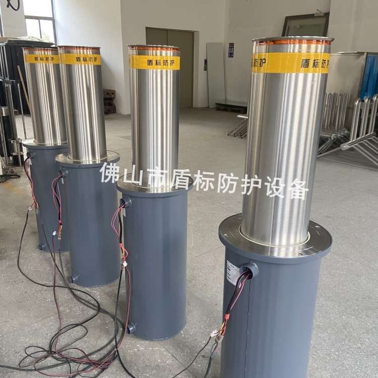 不锈钢一体式电动液压升降路桩全自动防撞升降柱伸缩防撞护柱路障