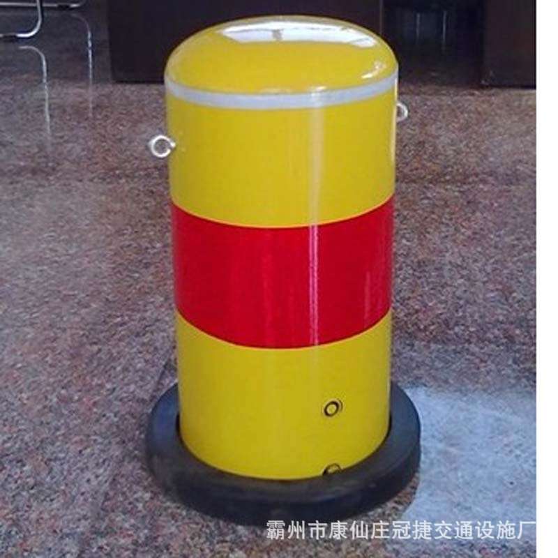 活动钢管警示柱反光路桩交通安全防撞柱护栏铁立柱可拆卸