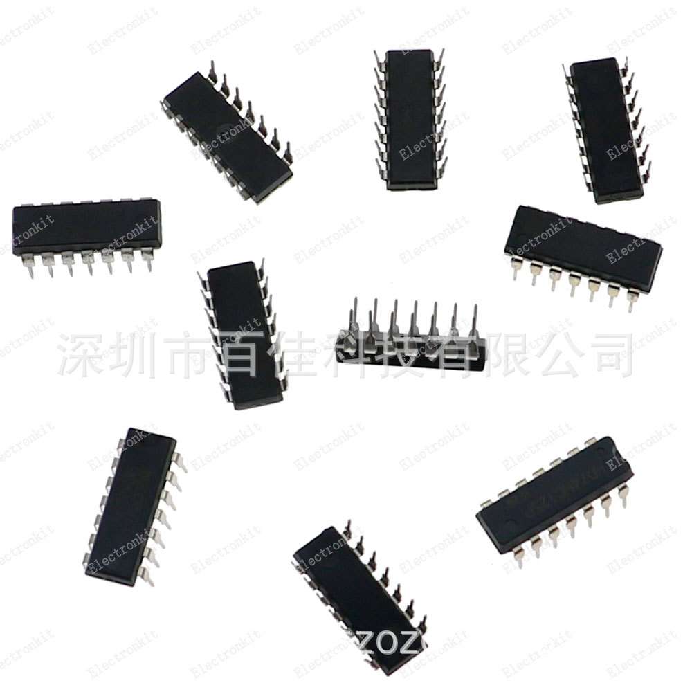 10种集成电路IC芯片直插74HC系列00/02/04/08/86/125/74HC132盒装