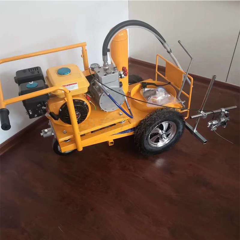 手推式市政公路标线车道路车位马路划线机设备汽柴油画线机停车位
