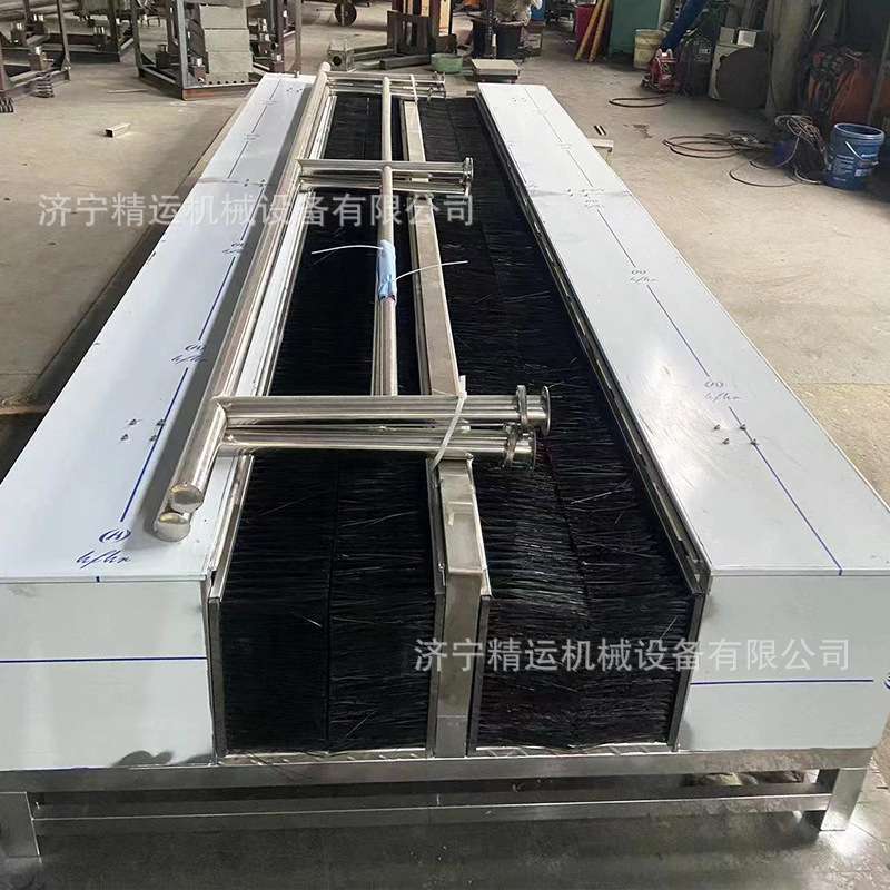 无动力双通道洗靴机小型台式不锈钢全自动喷淋清洗单通道刷靴机