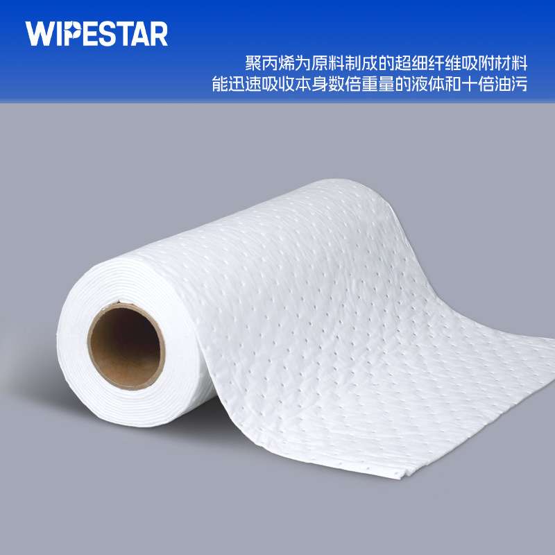 防溢漏棉毡机械重油吸附棉卷装过滤废油PP复合压点工业吸油毡