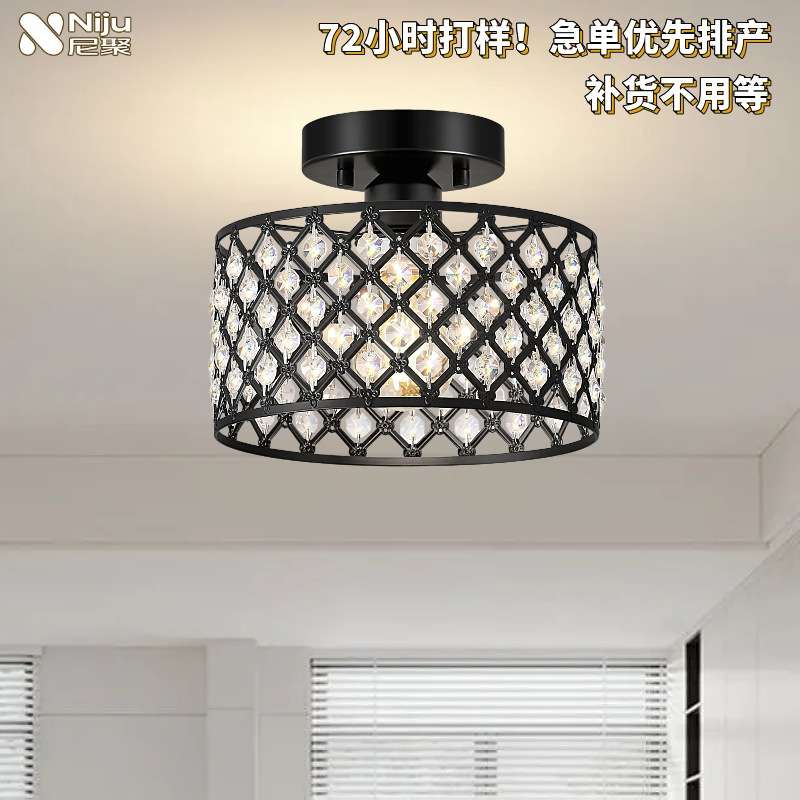 现代简约吸顶灯吊灯厨房大厅大灯嵌入式跨境美规卧室专用吸顶灯