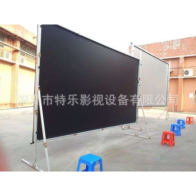 供应200寸4:3正背投快速折叠幕/正投软幕/白软幕/舞台幕布