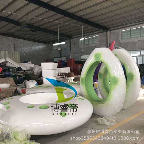 玻璃钢商场美陈景观装饰座椅花盆异形等候圆形大堂组合休息凳商用