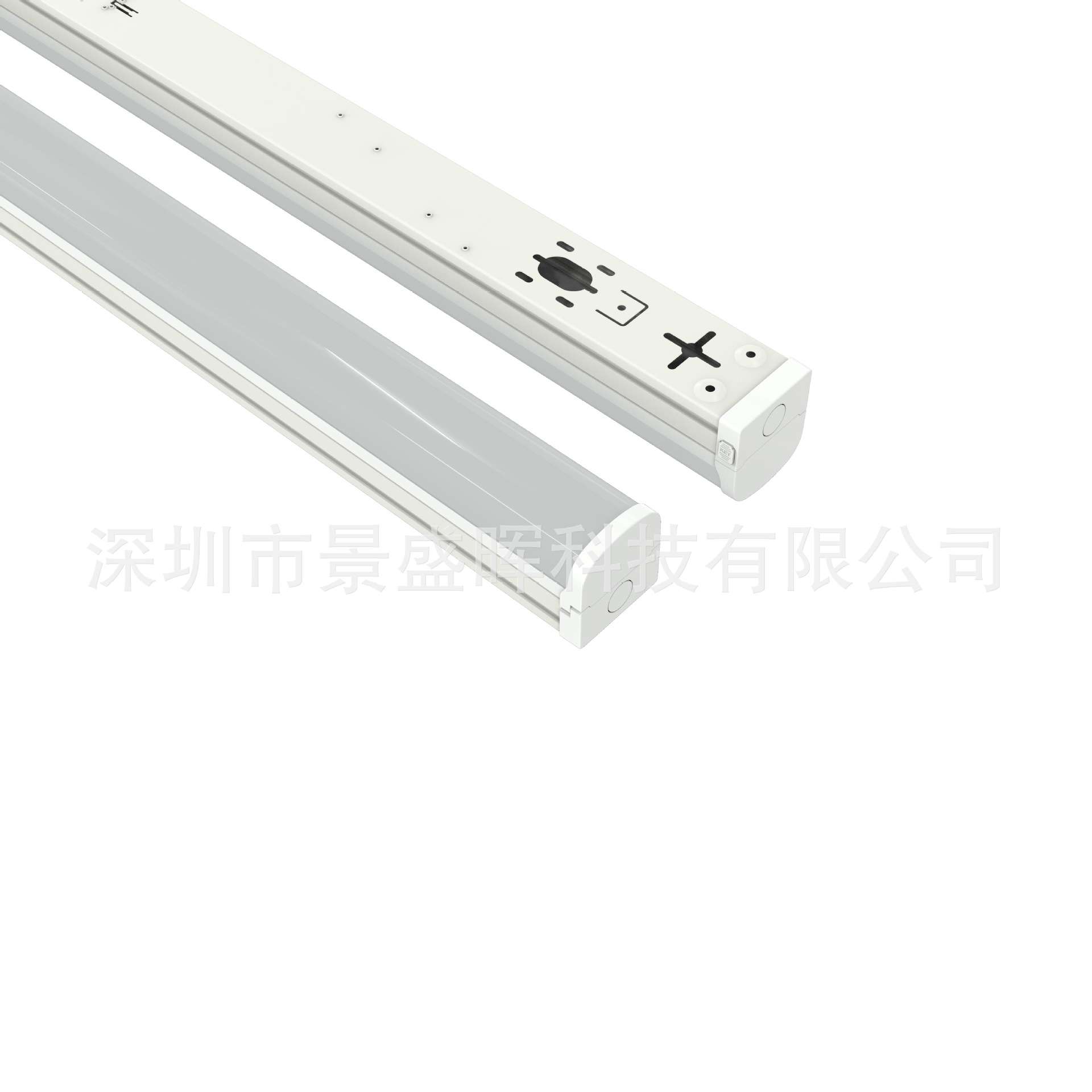 led长条支架灯led线条灯 三防灯日光灯铁壳PC灯罩40W室内灯具