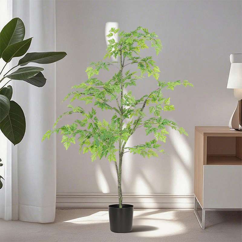 北欧风仿真绿植胡杨树假树盆栽室内家居落地装饰摆件仿生植物造景