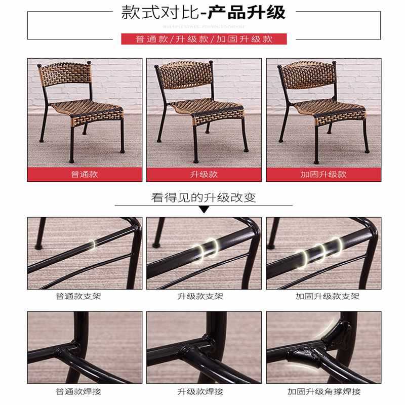 藤编椅子编织藤椅靠背凳子家用餐椅矮凳小藤椅单人宝宝凳子靠