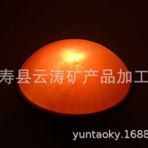 巴基斯坦 喜马拉雅水晶岩玫瑰岩盐脚板足疗板盐灯送长辈摆件夜灯