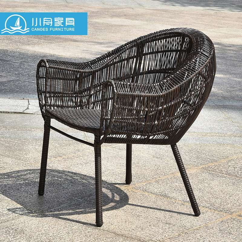 露台藤制桌椅三件套下午茶家具简约咖啡桌椅组合藤编阳台户外藤艺