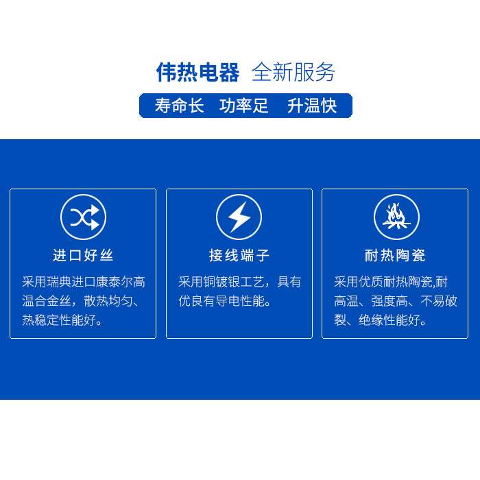 伟热W113.412 230V 1000W热风焊接工具陶瓷发热管电热配件