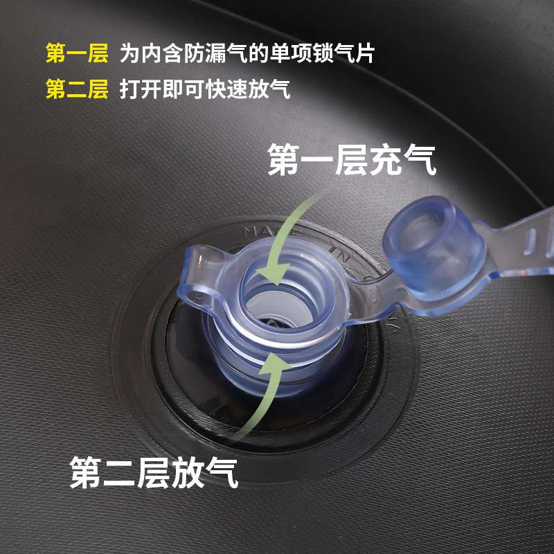 充气植绒沙发脚蹬两件套懒人休闲午睡便携榻榻米创意户外沙发露营