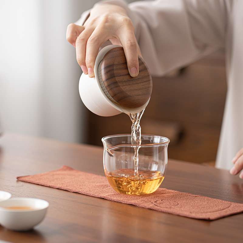 创意潮流飞碟旅行茶具陶瓷快客杯一壶三杯便携户外露营车载泡茶器