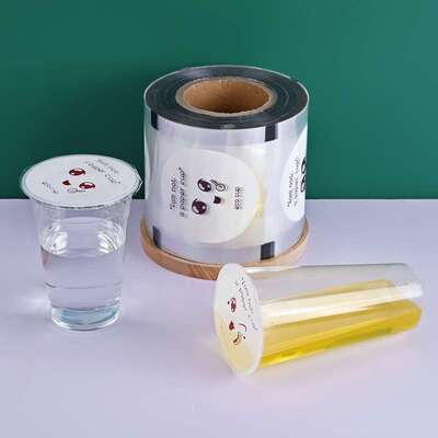 Custom disposable ice cup plastic boba cup sealing film