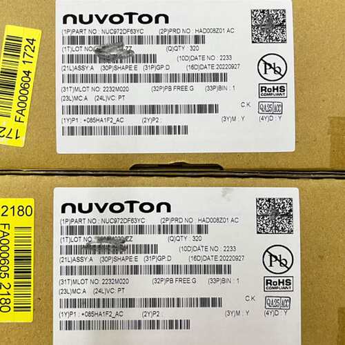 NUC972DF63YC ARM微处理器 300MHzMPU单片机 NUVOTON封装LQFP-216