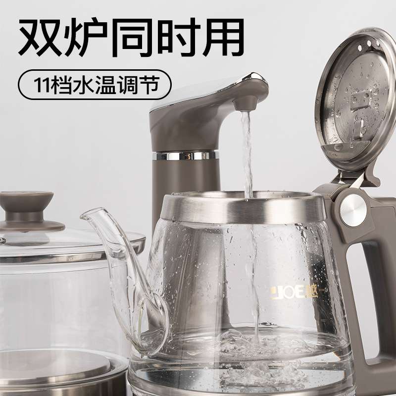 越一智能烧水壶全自动玻璃电水壶茶台泡茶嵌入式煮茶电热水壶K80