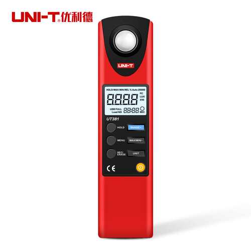 优利德数字式照度计UT381/382照度仪光度计亮度计光度表测光仪